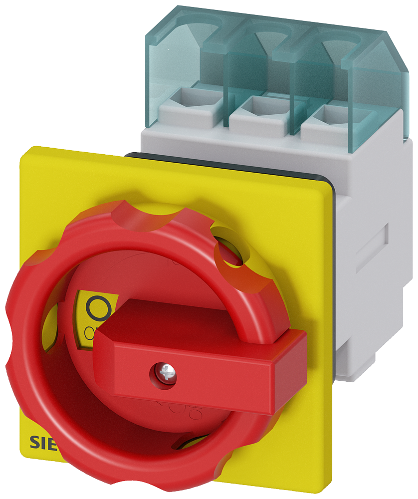 SENTRON, zátěžový odpojovač 3LD, spínač nouzového vypnutí, 3pól., jmenovitý trvalý proud: 25 A