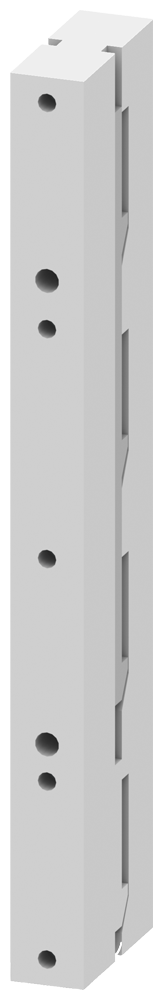 Přípojnicový systém, příslušenství vzdálenost mezi středy lišt 60mm držák společné přípojnice, 4pól. pro přípojnice 12x 5 (10)-30x 5 (10) upevnění,...