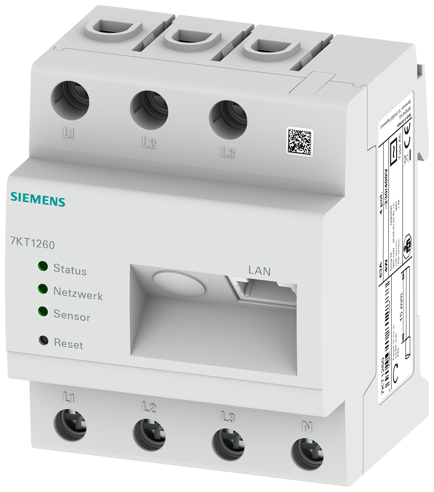 Správce dat, 3fáz. měř. přístroj, max. 96 spotřebičů, integrovaný webserver