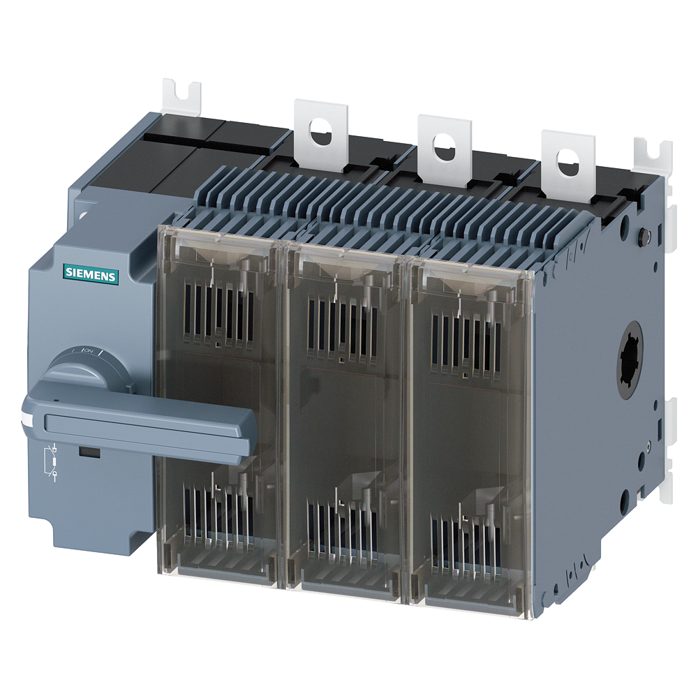 Zátěžový odpojovač s pojistkou 250A, konstr. vel. 3, 3pól. pro NH pojistku vel. 0