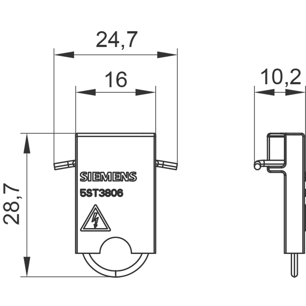 5ST3806 Blokovací zařízení rukojeti pro 5SL, 5SV, 5TL1, 5SY17...