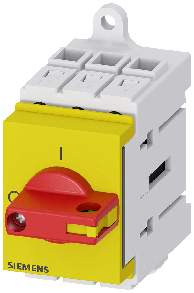 Zátěžový odpojovač 3LD3, Iu 16 A páčkový výkonový spínač 3pól.