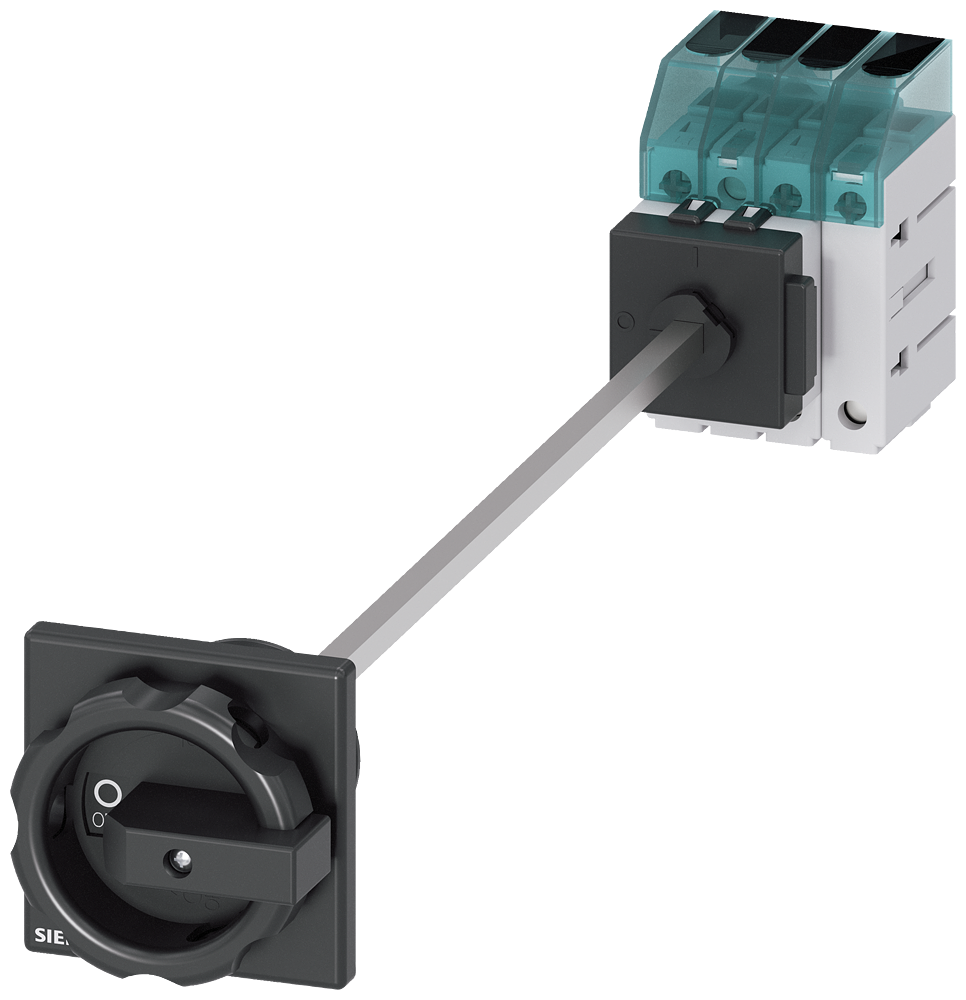 Zátěžový odpojovač 3LD3, Iu 63 A páčkový výkonový spínač 3pól. + N