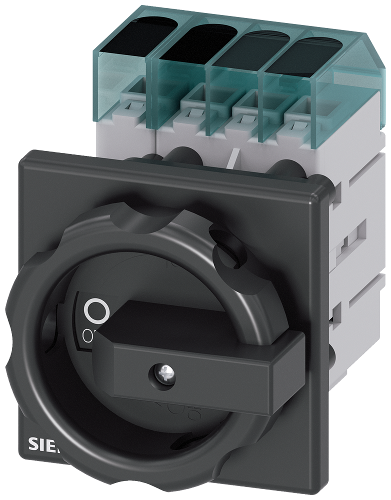 Zátěžový odpojovač 3LD3, Iu 40 A páčkový výkonový spínač 3pól. + N