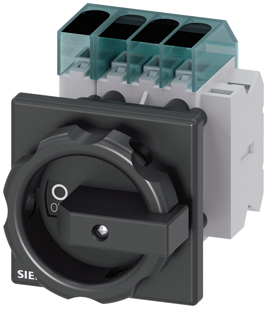 Zátěžový odpojovač 3LD3, Iu 40 A páčkový výkonový spínač 3pól. + N