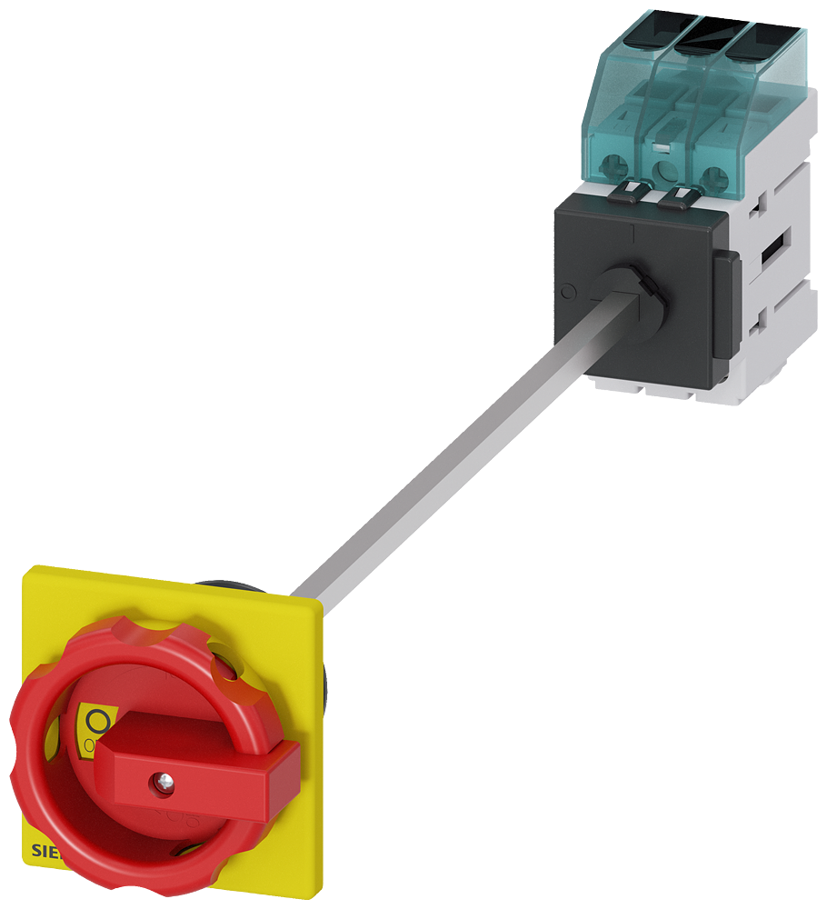 Zátěžový odpojovač 3LD3, Iu 16 A páčkový výkonový spínač 3pól.