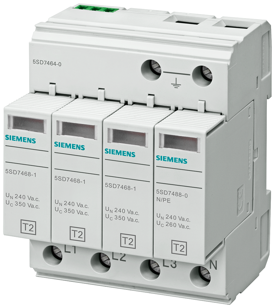 Svodič přepětí typ 2 třída požadavku C, UC 350V ochranné moduly