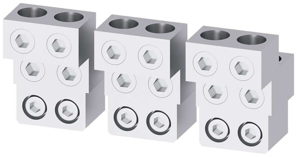 Svorka pro připojení vodičů s kruhovým průřezem, adaptér 4x240 pro čelní CuAl kabel hlavní přípojka