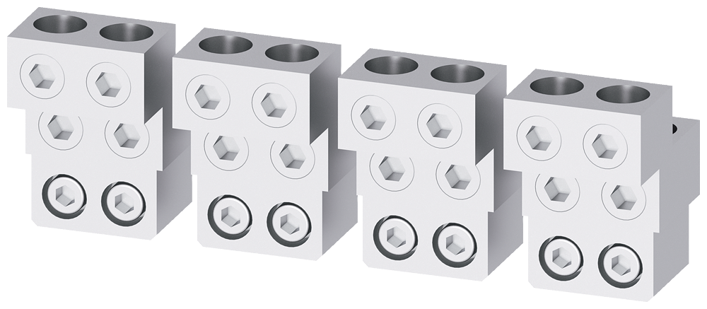 Svorka pro připojení vodičů s kruhovým průřezem, adaptér 4x240 pro čelní CuAl kabel hlavní přípojka