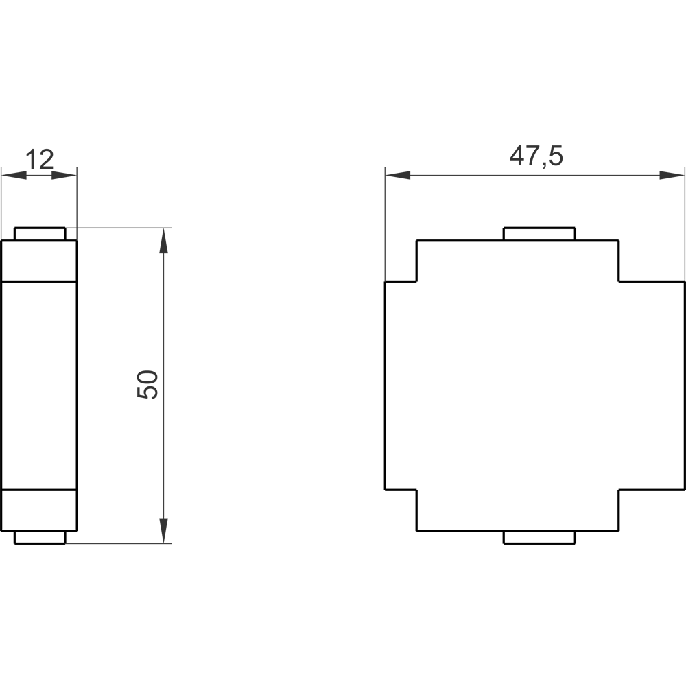 Svorka neutrálního vodiče/PE svorka, průchozí, pro upevnění do čelního panelu, do 16A, příslušenství
