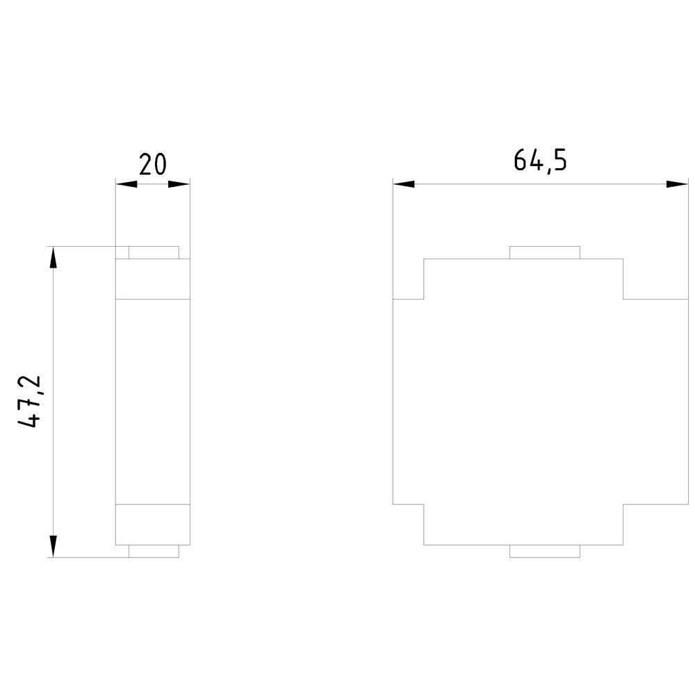 Neutrální vodič, s časově předsunutým spínáním pro upevnění na dno, příslušenství