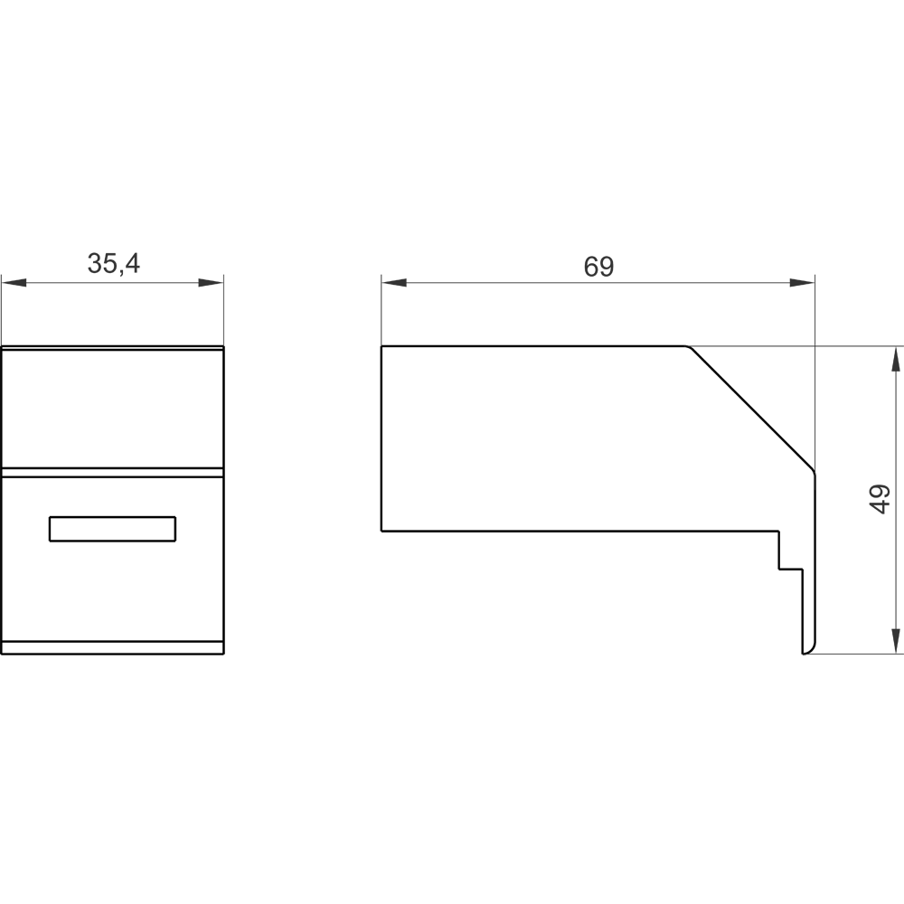 Kryt svorek, 1pól., příslušenství k hlavnímu vypínači a spínači nouzového vypnutí 3LD2