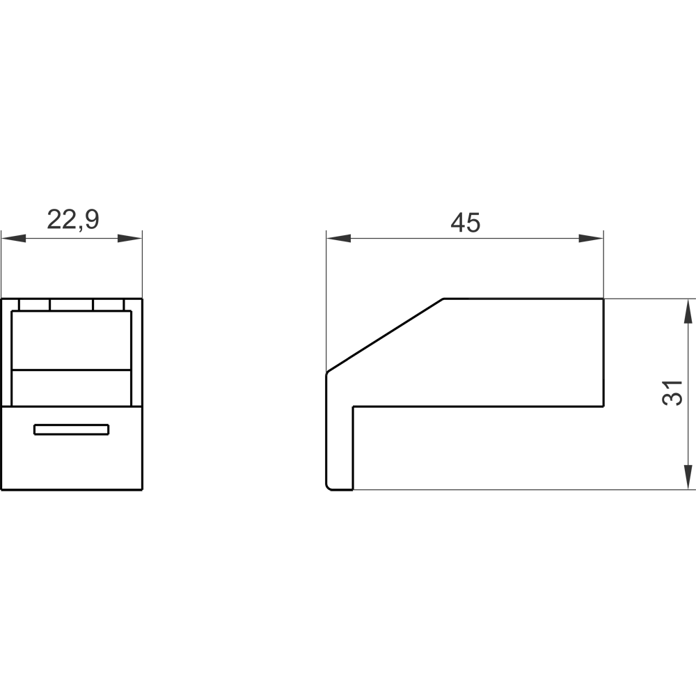 Kryt svorek, 1pól., příslušenství k hlavnímu vypínači a spínači nouzového vypnutí 3LD2