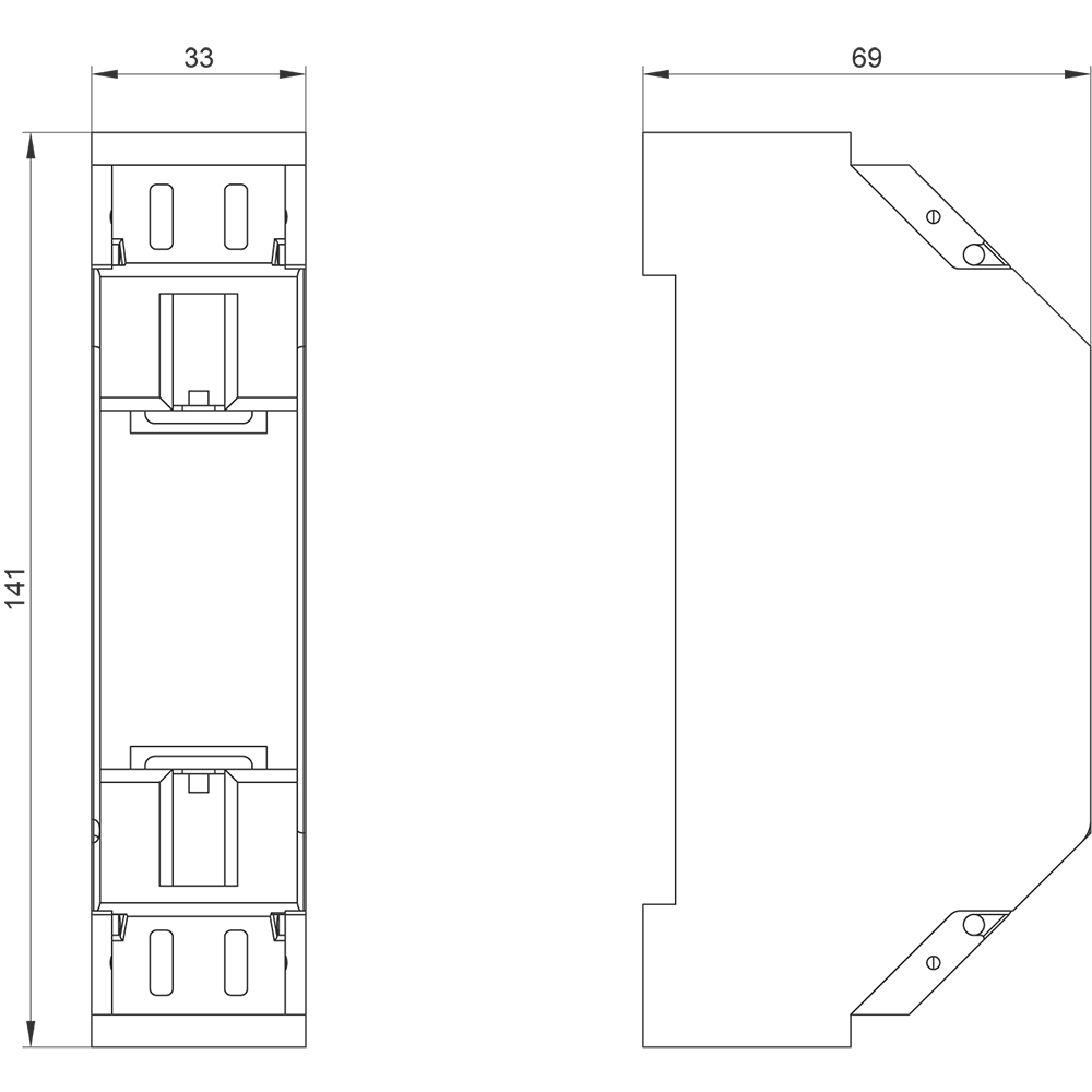 Kryt z izolačního materiálu IP2X vel. 00 pro NH pojistkový spodek vel. 00