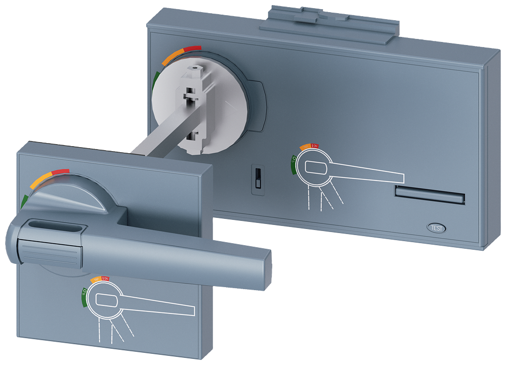 Otočný pohon pro montáž do dveří rozváděče, standardní příslušenství k výkonovému jističi 3VA27