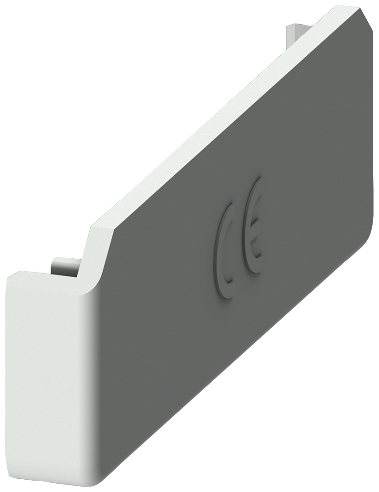 Koncová krytka pro kolíkovou přípojnici 10 ks bezpečná na dotyk