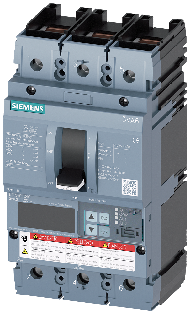 Product image for S-A 3VA6225-7JQ36-0AA0 BRKR 3VA62 3