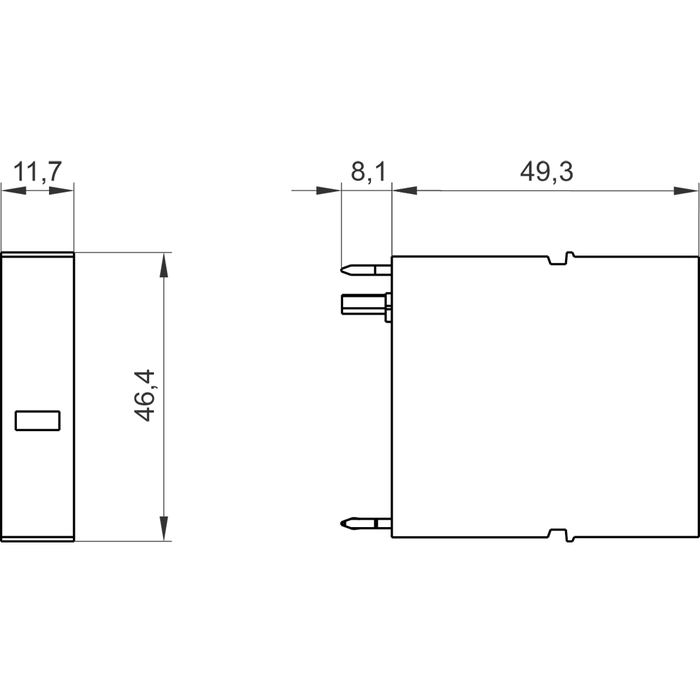 Nástrčný díl typ 2 L-N třída požadavku C, UC 350V 1pól., úzká konstrukce