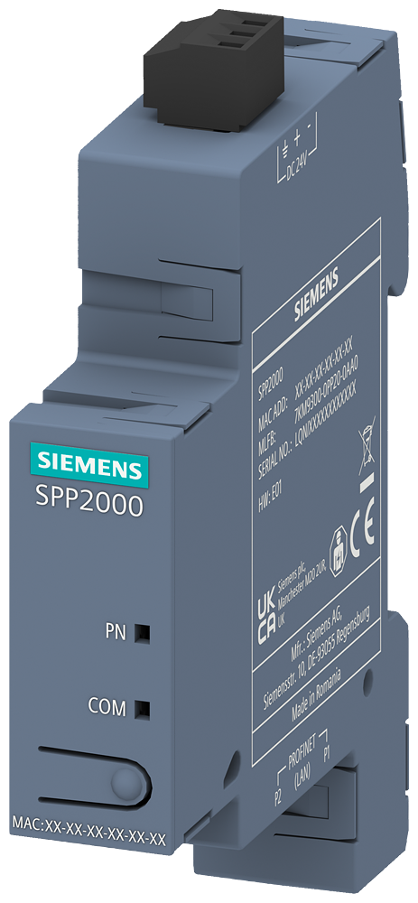 7KM9300-0PP20-0AA0 SENTRON PROFINET Proxy (SPP) spojuje zařízení kompatibilní s Modbus-TCP s PROFINE