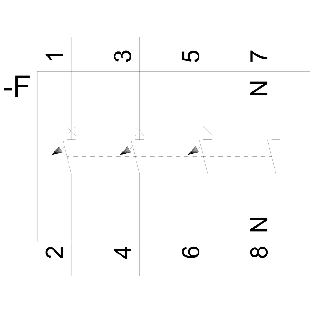 Interruptor magnetotérmico 3P, 3 módulos, 415Vac, 40A, curva C