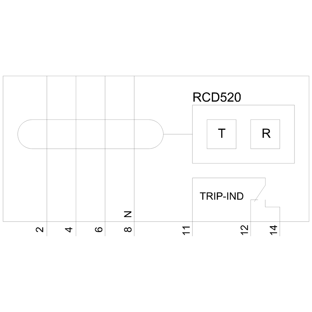 Áram-védőkioldó 3VA11-hez 4P A 0,03…5A 127…480VAC 0…3s  SENTRON RCD520 SIEMENS