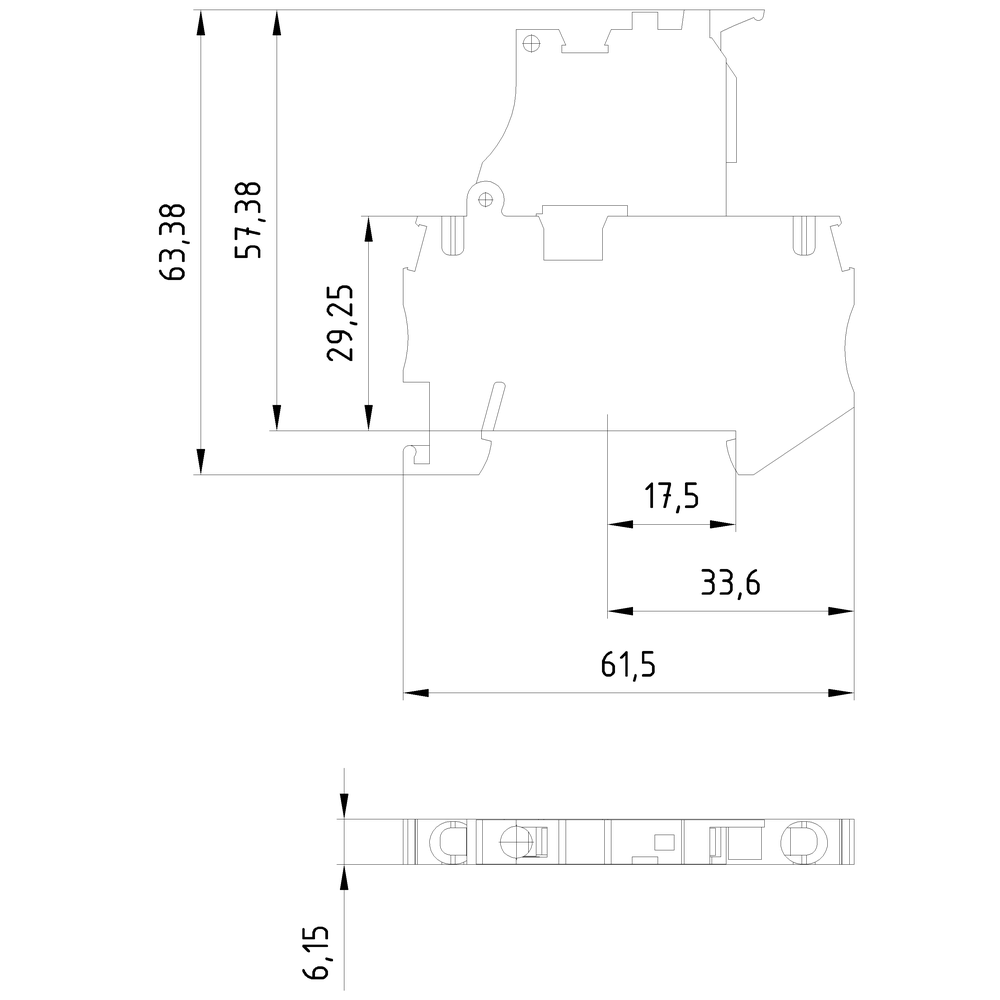 Pojistková svorka se světelným ukazatelem (110-250V) pro G pojistkové vložky 5x 20
