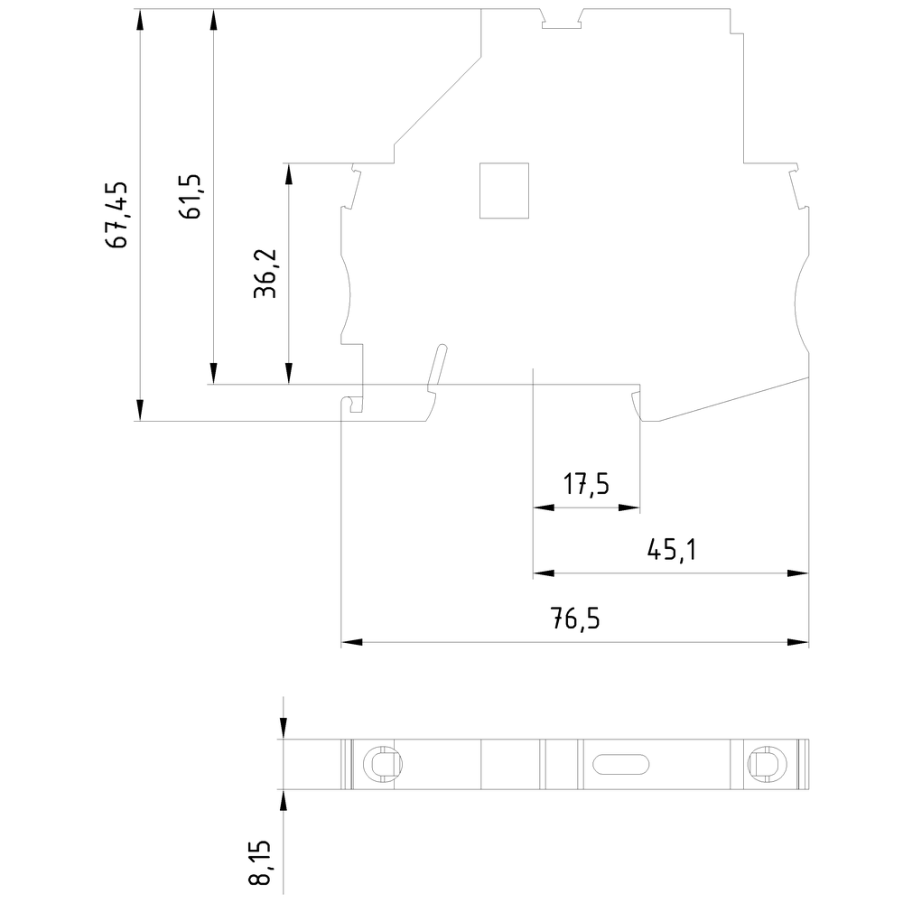 Pojistková svorka se světelným ukazatelem (110-250V) pro G pojistkové vložky 6x 32mm