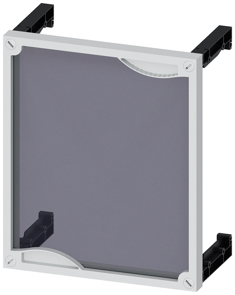 ALPHA 400/630/1250 DIN assembly kit front cover for unequipped panel transparent H = 300 mm by Siemens