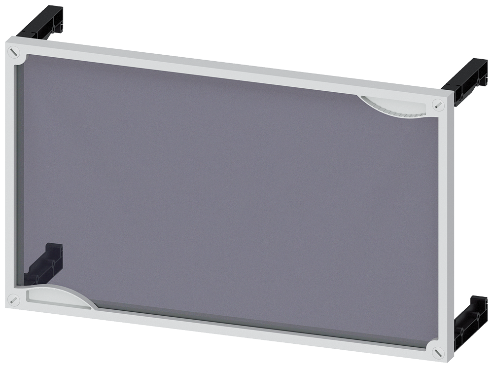 ALPHA 400/630/1250 DIN assembly kit front cover for unequipped panel transparent H = 300 mm by Siemens