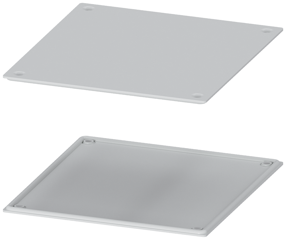 ALPHA 1250 DIN dummy flange plate IP55 sheet steel for flange opening in the floor plate old version flange opening 186 mm x 198 mm by Siemens