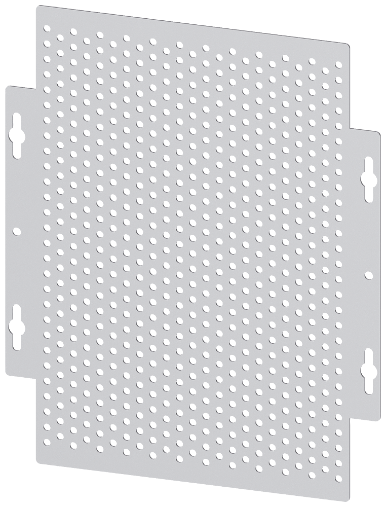ALPHA 400/630/1250 DIN assembly kit mounting plate perforated with section cover H = 300 mm by Siemens