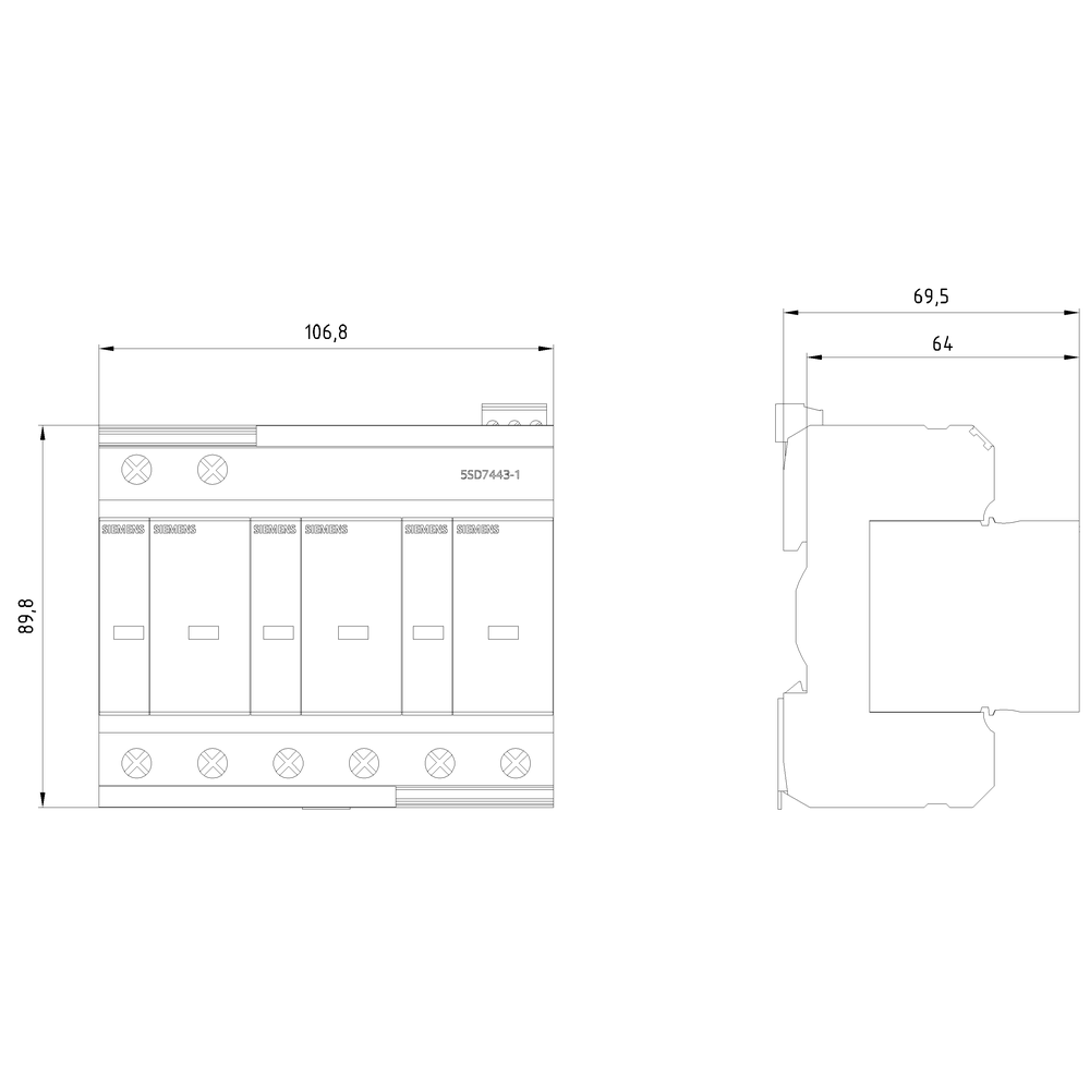 Kombinovaný svodič typ 1+2 třída požadavku B+C, UC 350V ochranné moduly nástrčné