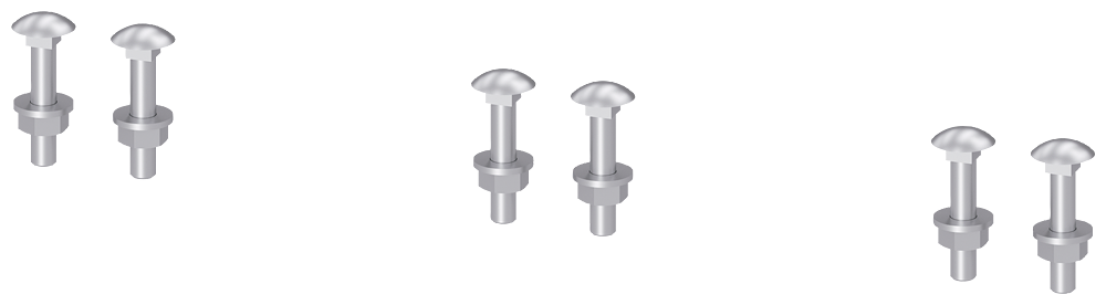 Screw set truss-head screw M10 x 55 with spring washer by Siemens