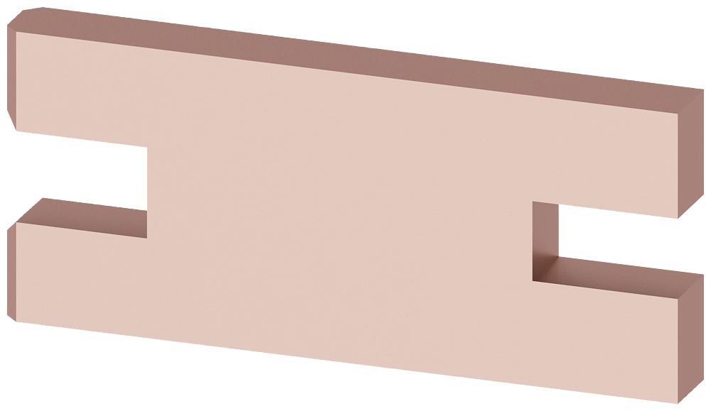 connecting lug 40x10 mm by Siemens
