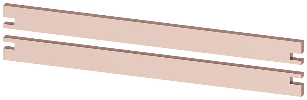 Busbar PE 2 x 30 x 10 mm by Siemens