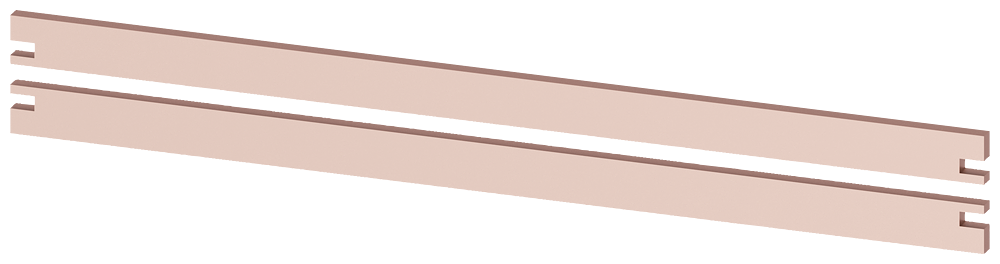Busbar PE 2 x 30 x 10 mm by Siemens
