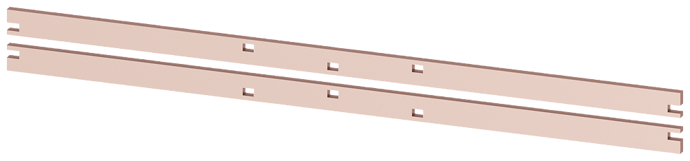 Busbar PE 2 x 30 x 10 mm by Siemens