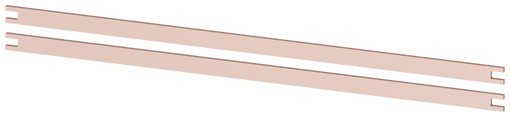 Busbar PE 2 x 20 x 5 mm by Siemens