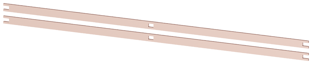 Busbar PE 2 x 20 x 5 mm by Siemens