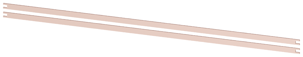 Busbar PE 2 x 20 x 5 mm by Siemens