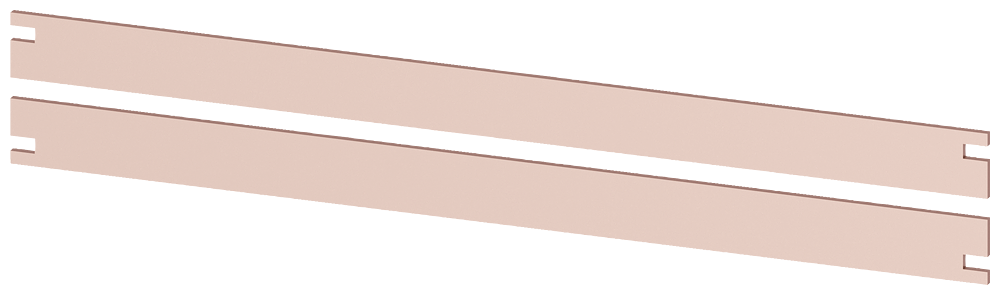Busbar PE 2 x 40 x 5 mm by Siemens