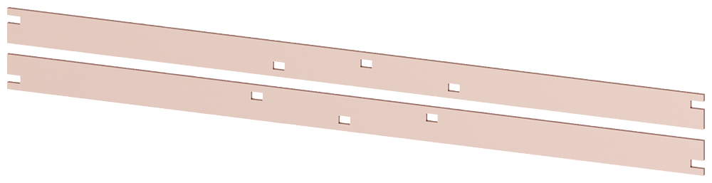 Busbar PE 2 x 40 x 5 mm by Siemens