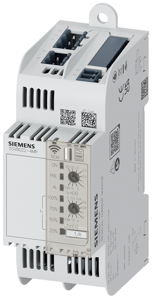 Residual Current Monitor analog Type B 1 Channel with Communication Please consider Radio approval! List of countries: see Certifi cates by Siemens