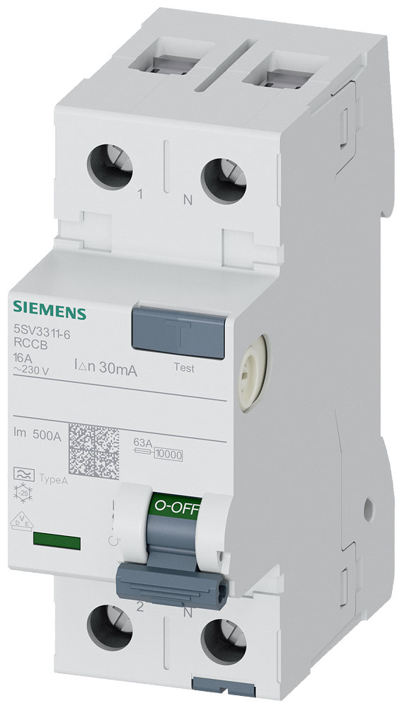 Residual current operated circuit breaker by Siemens