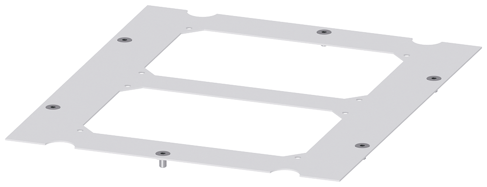 Base plate for module inserts IP54 by Siemens