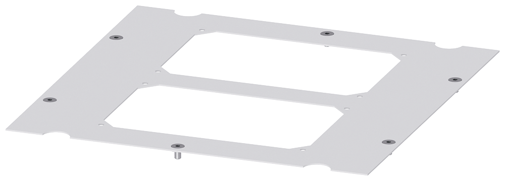 Base plate for module inserts IP54 by Siemens