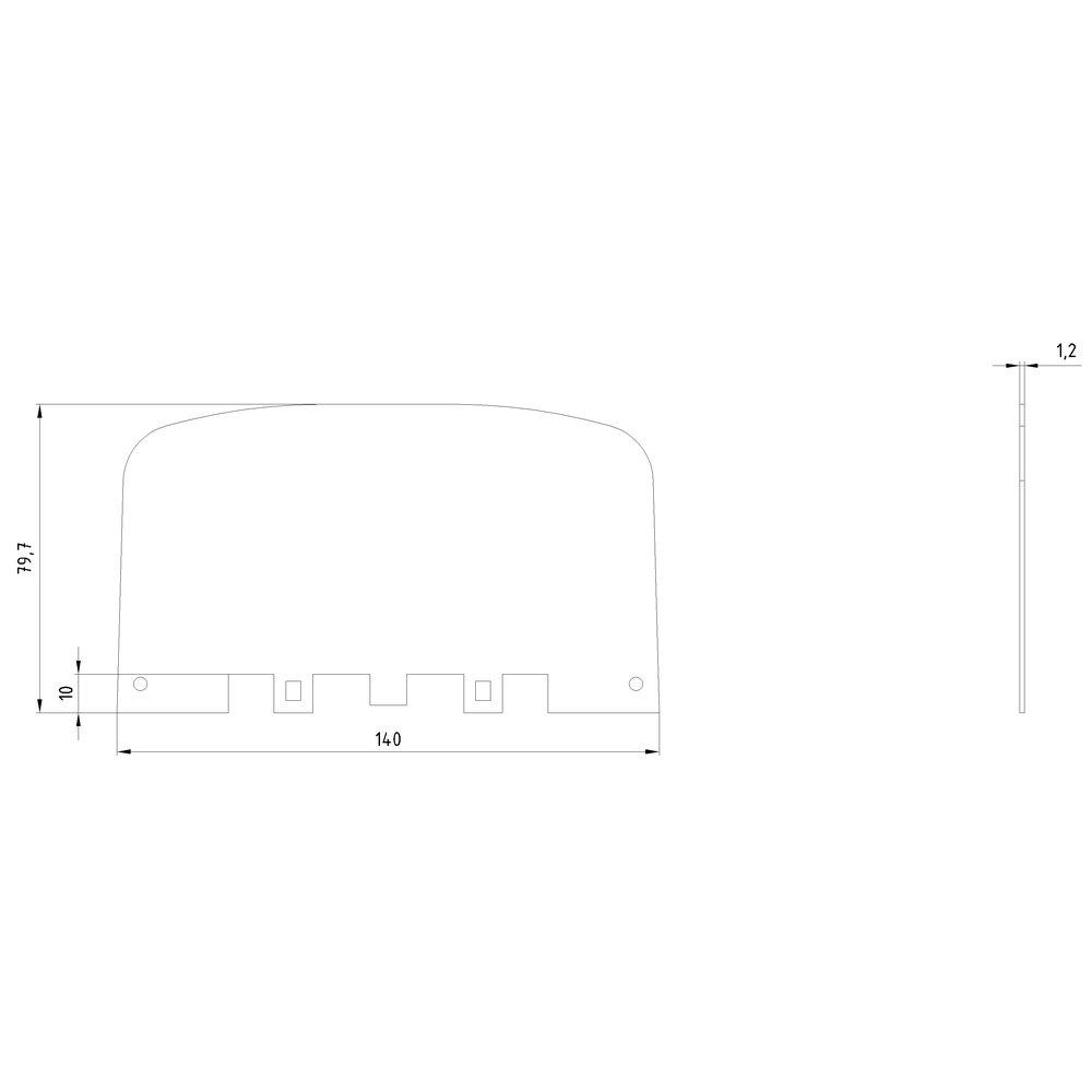 HRC Phase/End barrier for 3-pole plastic fuse bases Sz. 00 - Image 2