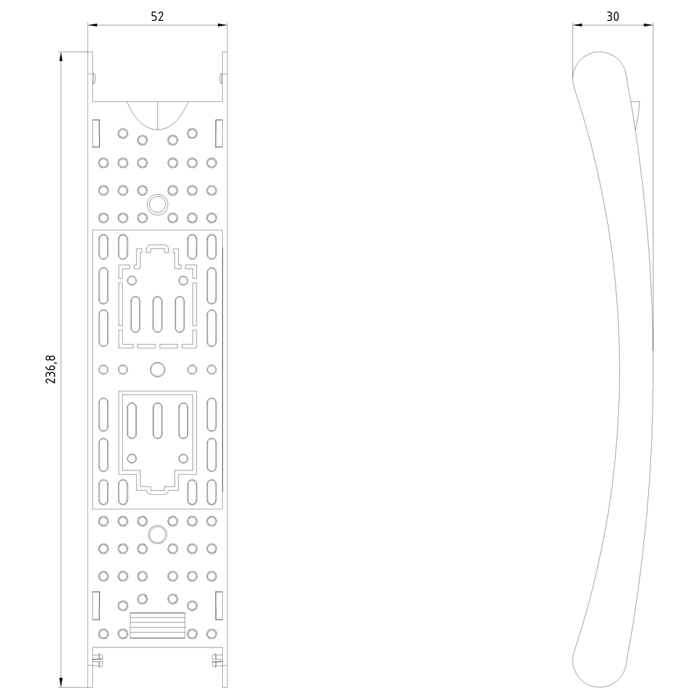 HRC-Fuse cover for 1-pole HRC fuse base Sz. 1 universal - Image 2