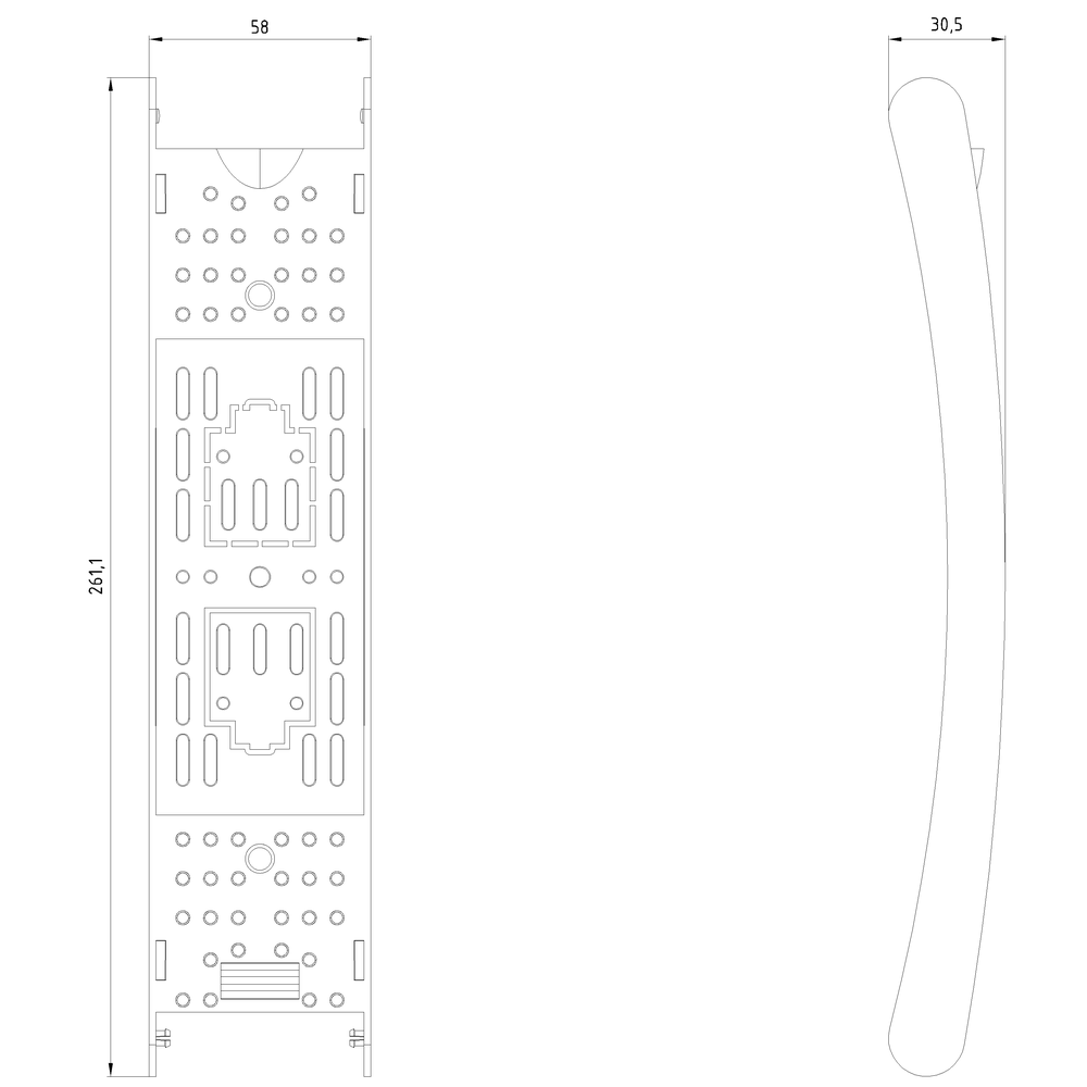HRC-Fuse cover for 1-pole HRC fuse base Sz. 2 universal - Image 2