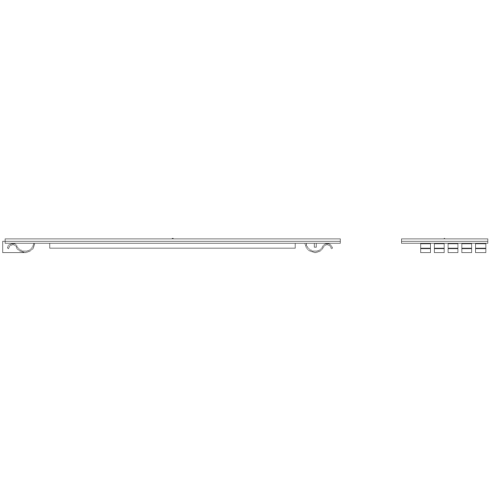 ALPHA 195 mm blanking cover for assembly kit 60 mm busbar system - Image 2